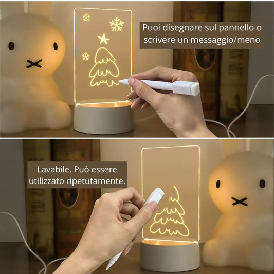 Luce notturna a LED - Lavagna luminosa
