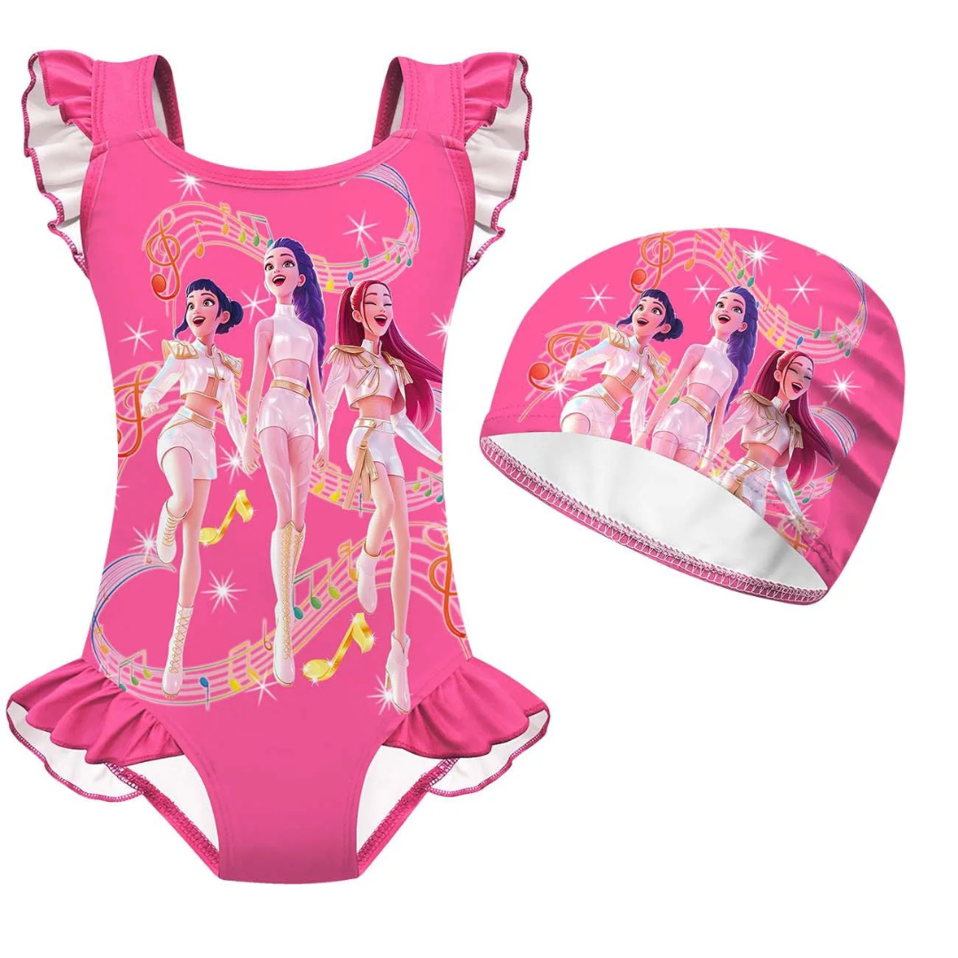 Costume intero e cuffia abbinata HUNTRIX K-POP 2
