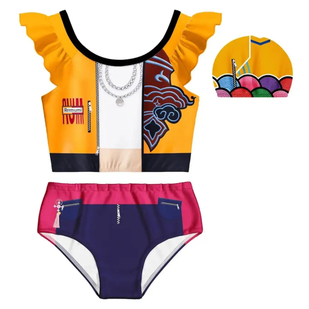 Bikini e cuffia abbinata RUMI HUNTRIX K-POP