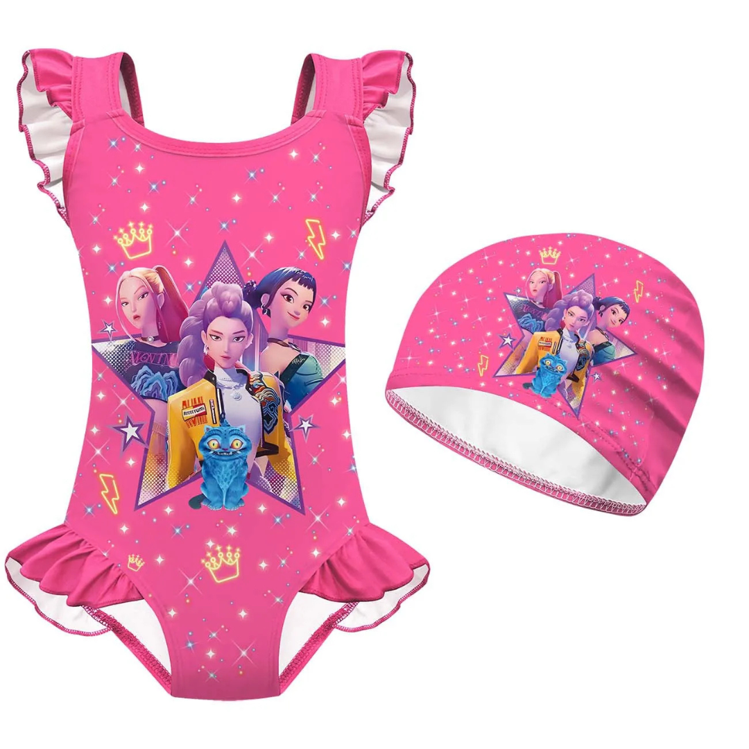 Costume intero e cuffia abbinata HUNTRIX K-POP 1