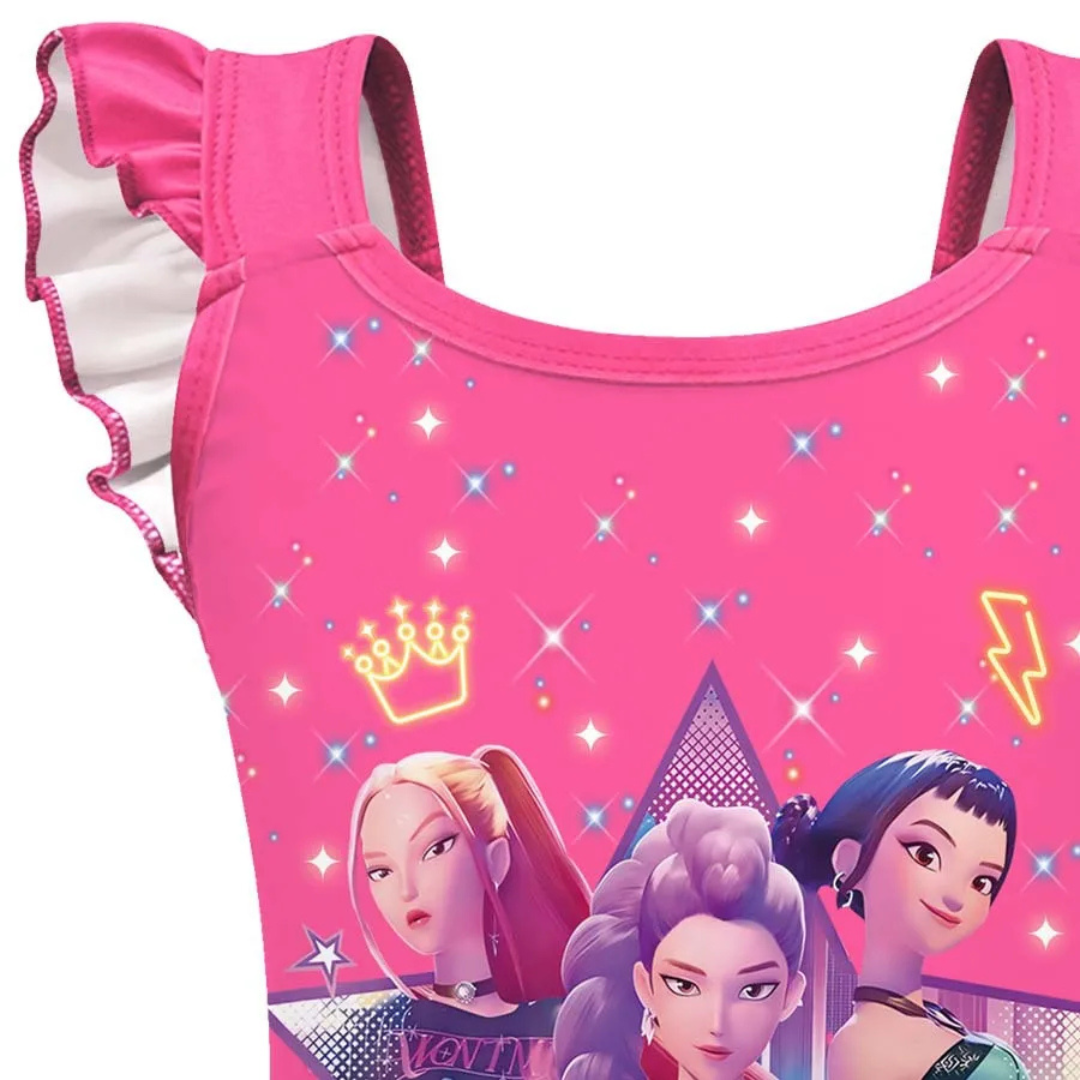 Costume intero e cuffia abbinata HUNTRIX K-POP 1