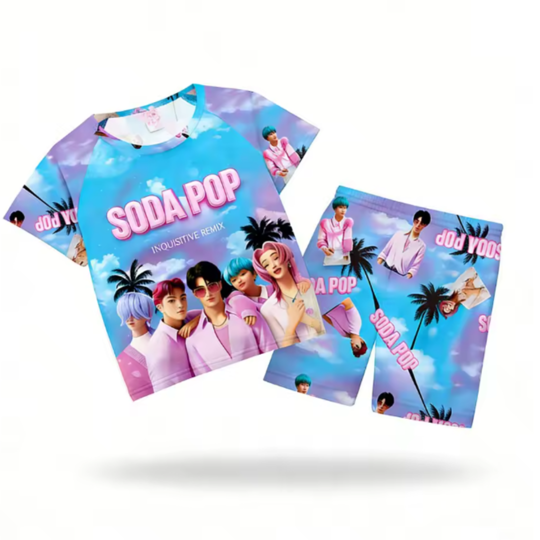 Pigiama corto HUNTRIX K-POP – Set Due Pezzi