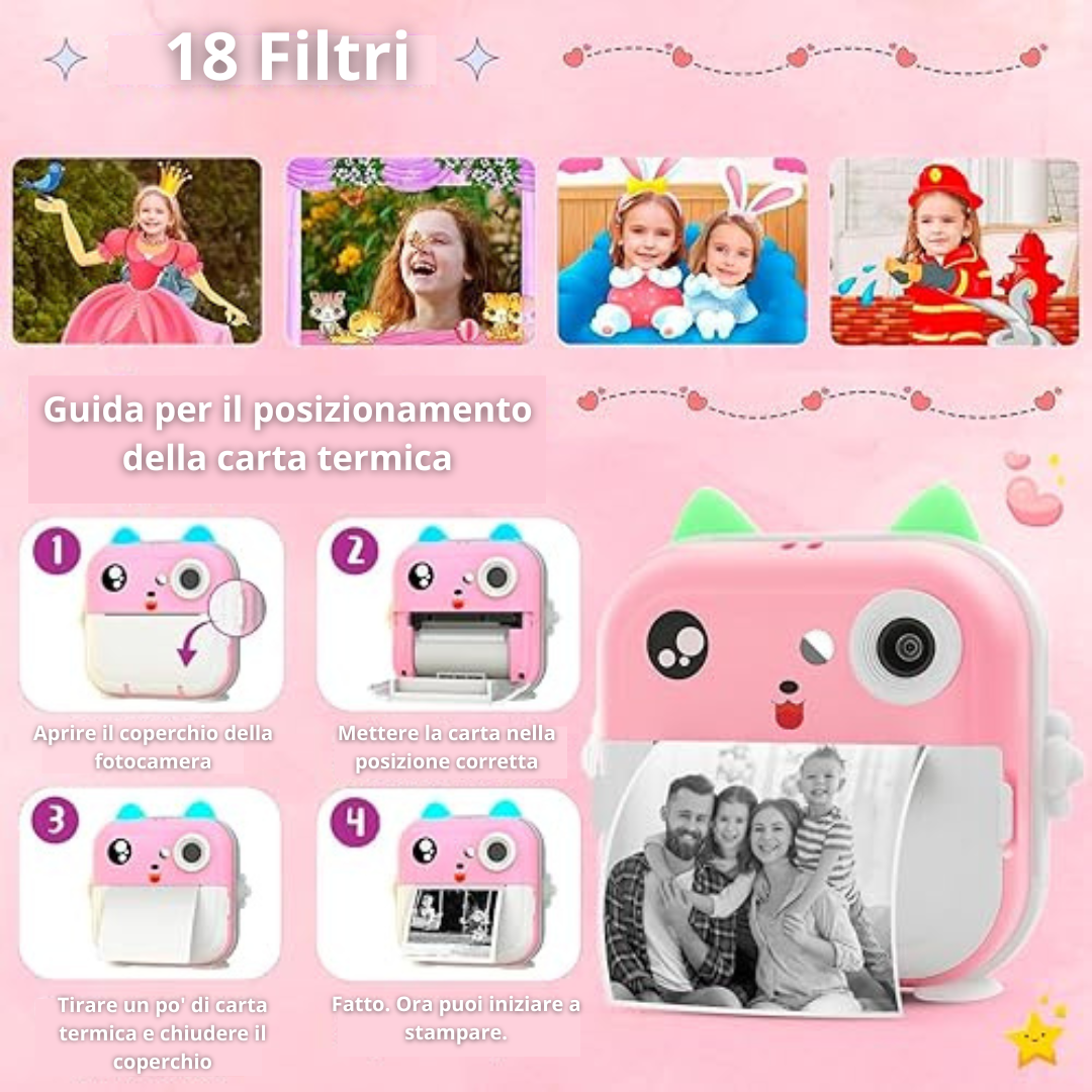 CuteCam - Fotocamera digitale con stampa termica