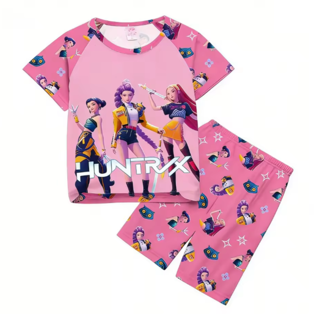 Pigiama corto HUNTRIX K-POP – Set Due Pezzi