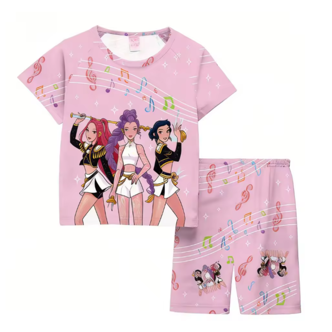 Pigiama corto HUNTRIX K-POP – Set Due Pezzi