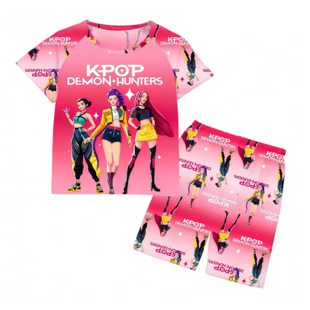 Pigiama corto HUNTRIX K-POP – Set Due Pezzi