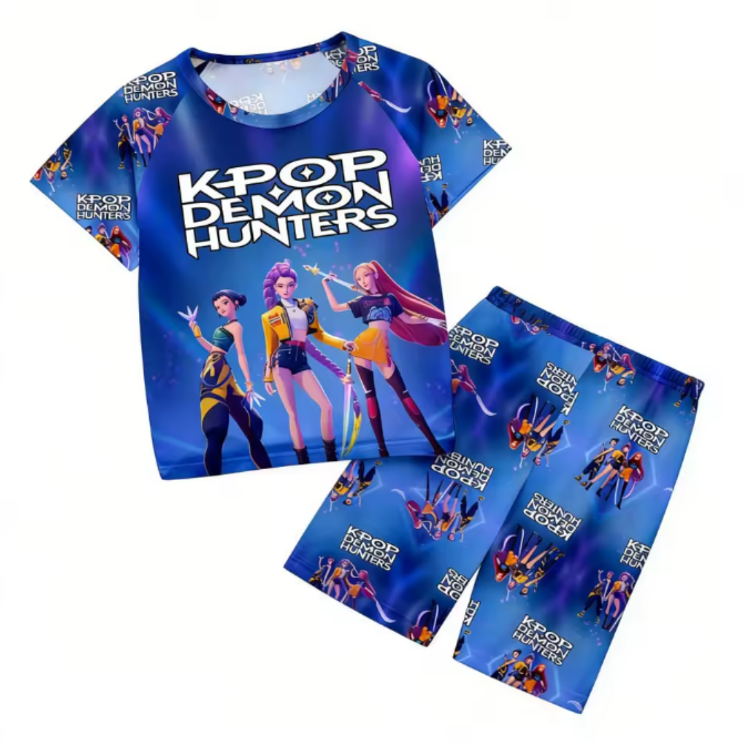 Pigiama corto HUNTRIX K-POP – Set Due Pezzi