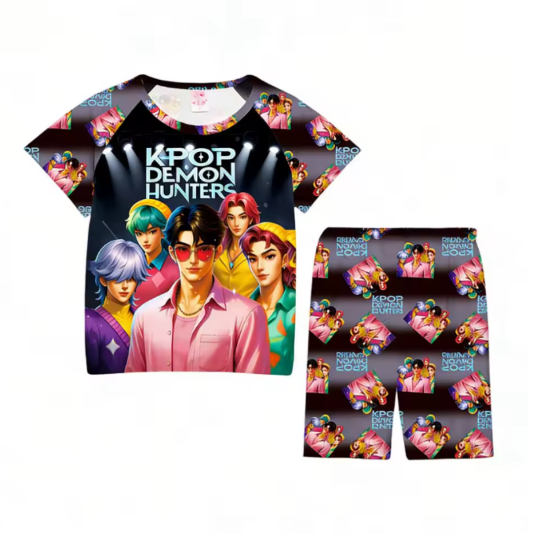 Pigiama corto HUNTRIX K-POP – Set Due Pezzi
