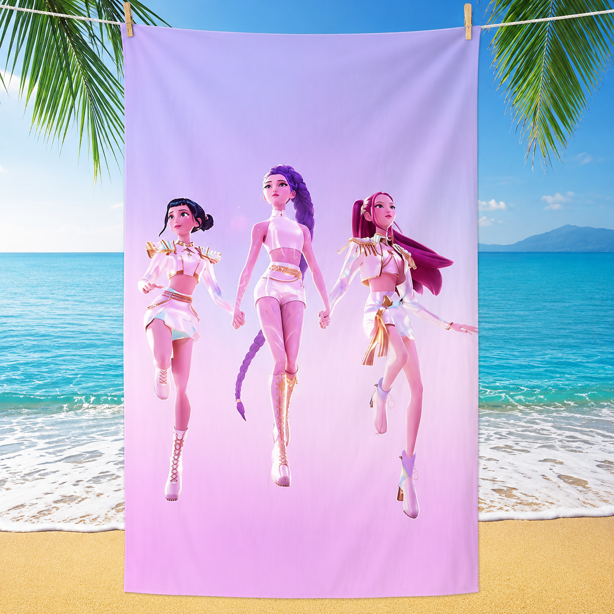 Asciugamano/Telo Mare HUNTRIX K-POP