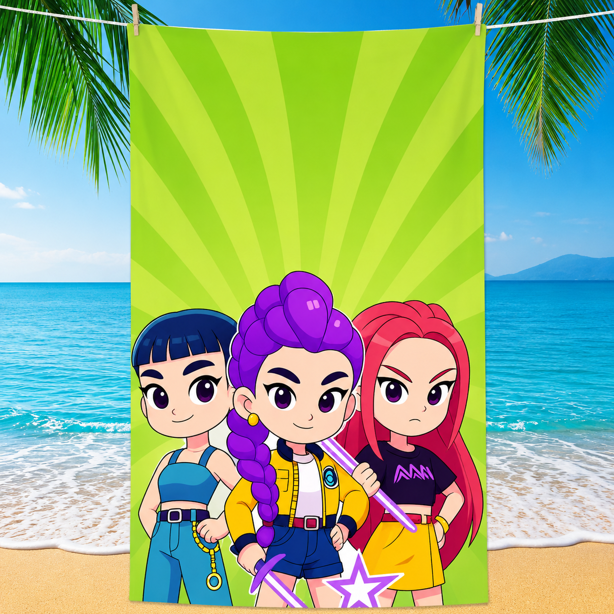 Asciugamano/Telo Mare HUNTRIX K-POP