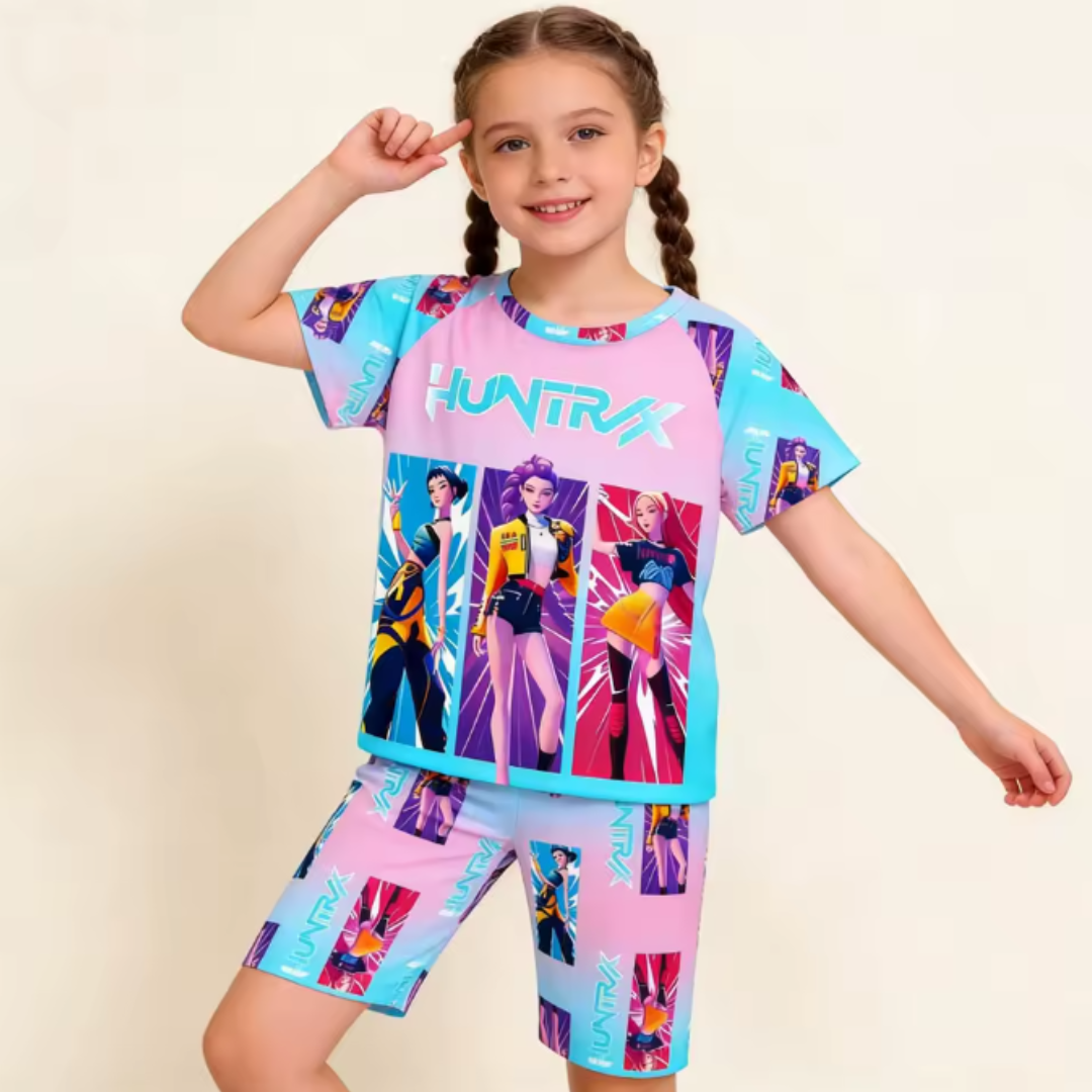 Pigiama corto HUNTRIX K-POP – Set Due Pezzi