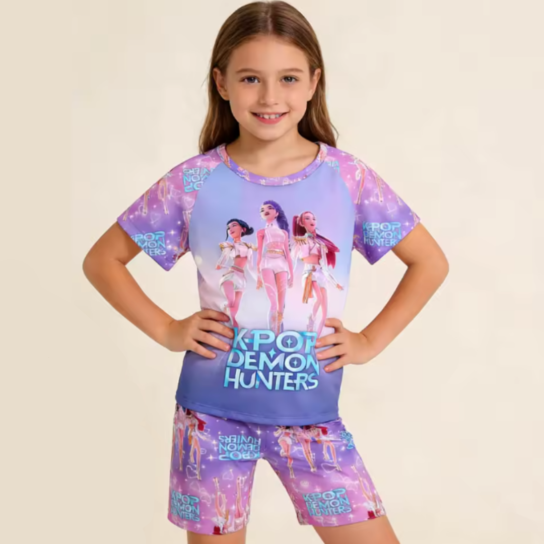 Pigiama corto HUNTRIX K-POP – Set Due Pezzi